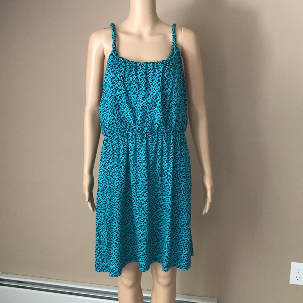 Loft leopard cami dress Sz L